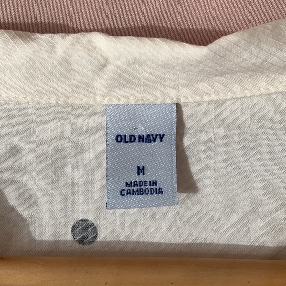 LONG ‘OLD NAVY’ SLEEVE POLKA-DOT BUTTON DOWN! - Picture 5 of 7